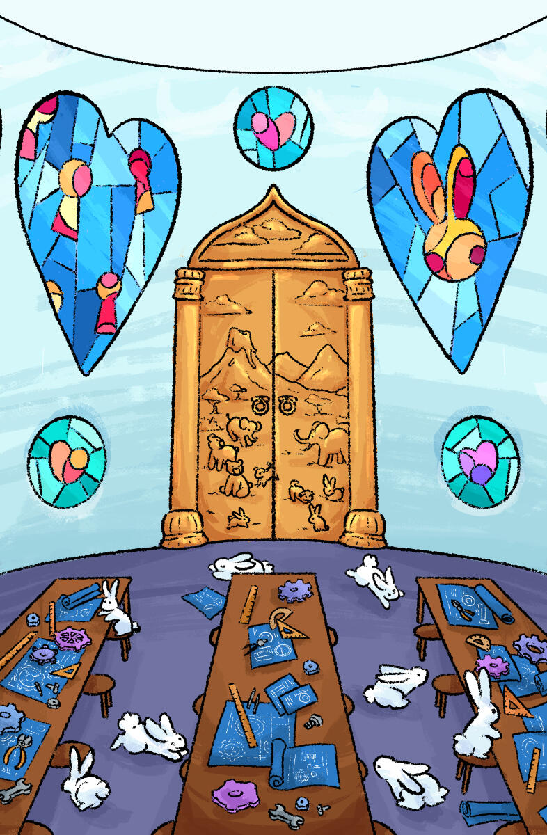 Illustrations for the book “Prem, Priya, e as Portas Mágicas,” by Alexandre Gomes and Paulo D'Aurel